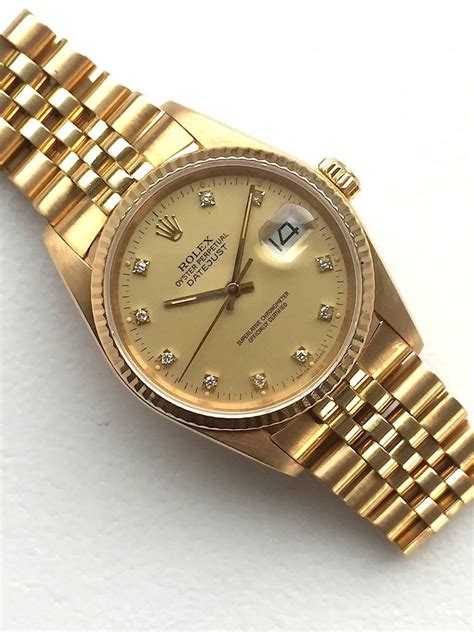 rolex oyster e408782|Rolex yellow gold watch.